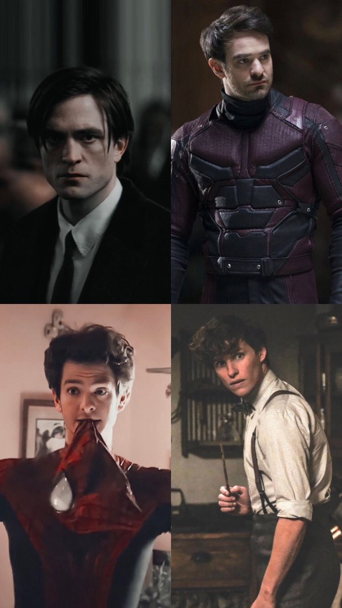 FathimaFuard4's tweet photo. They were roommates who brought a single burger (I’m not sure about it) and shared coz they couldn’t afford to buy for all of them. Now they are superheroes and magician!
#andrewgarfiel #SpiderMan #charliecox #Daredevil #robbertpattison #Batman #eddieredmyne #FantasticBeasts https://t.co/N3hNArI4a4