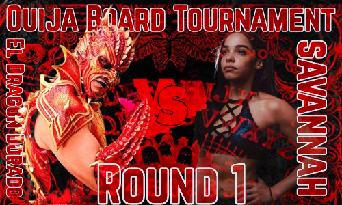 The blood of our roster members has been collected in a jar then used to create a Ouija Board. Now, CU:LT members will fight in a tournament starting at What Happens In Vegas for the artifact which will determine what their reward for winning will be.