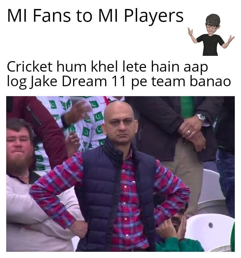 AmGauravInani's tweet photo. MI fans today #MI #RR #RRvMI #IPL2022 #IPL #TATAIPL2022 https://t.co/SBJapRJrRK