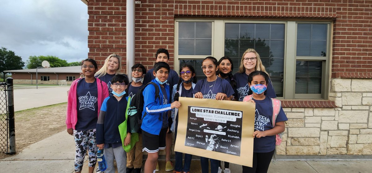 Good luck to all these wonderful kids for the lone star challenge. #McSpeddenIsTheBest #GoMcSpedden <a href="/McSpeddenES/">McSpeddenES</a> <a href="/McSpeddenFifth/">McSpedden Fifth</a> <a href="/McSpedden4/">4th Grade</a>