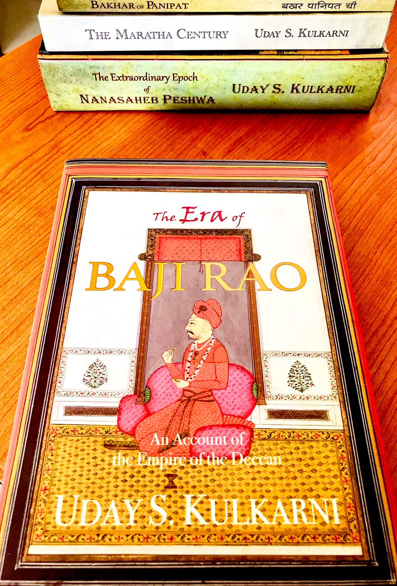 Grateful to receive the collector’s edition of #TheEraOfBajirao from @MulaMutha.

Thank you so much Sir for this masterpiece.

P.S. Hardcovers are a reader’s delight!

#MarathaHistory