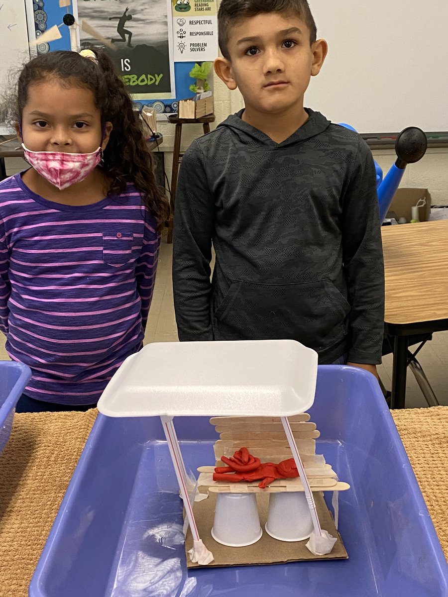 CCS_iSTEM's tweet photo. Greenbrier 1st graders ready to test their bus stop innovations for rain protection. #CatchtheCAT #discovertransitmonth https://t.co/z4c1swOK1r