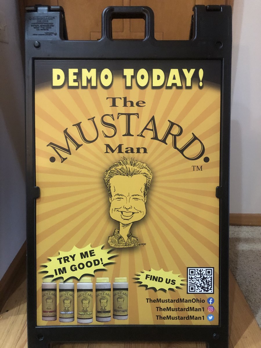 Hey Mustard fans in the Mohican area TIm is at Mohican Country Market today from 10-2 so you can  #getyourmustardon