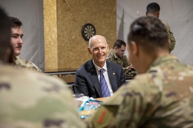 burts_knights's tweet photo. #Soldiers of 3-66 AR welcomed U.S. Sen. Rick Scott during his visit in Pabrade, Lithuania. #BurtsKnights joined their distinguished visitor for lunch and provided a tour of Camp Herkus. (U.S. Army photos by Sgt. Brandon Bruer) #AtlanticResolve #VictoryCorp #FightAsOne #1ID https://t.co/Gu8YrDn0zp