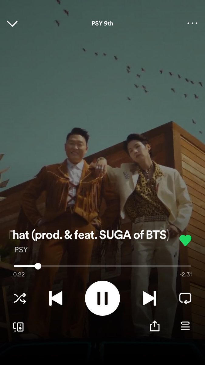 justbeyoon's tweet image. Keep streaming 🔥

Listening all day to #thathat by #psy Prod and feat #SUGA of #BTS (@BTS_twt )