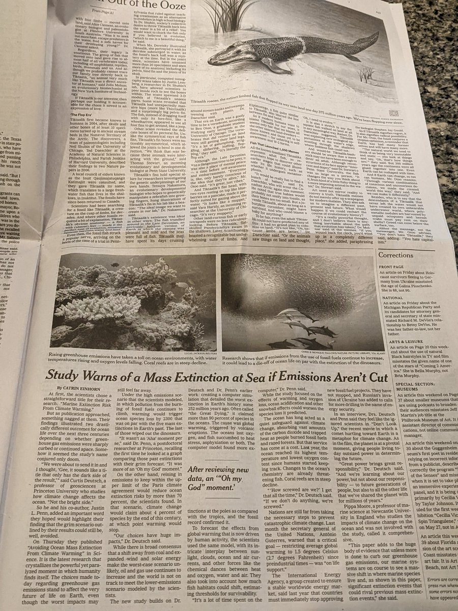 climatebrad's tweet image. Seems reasonable to bury this on page A17

&quot;I&apos;m an interview, Drs. Deutsch and Penn said they feel like the ignored scientists in &apos;Don&apos;t Look Up&apos;...&quot;