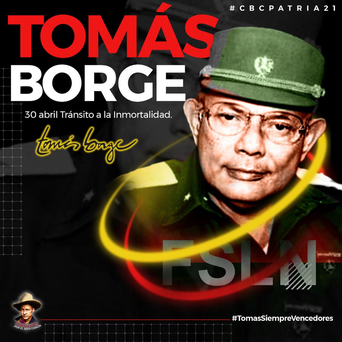 Comandante Tomas Borge Martinez, PRESENTE...PRESENTE...PRESENTE
🔴⚫

#TomasSiempreVencedores 
#CBCpatria21