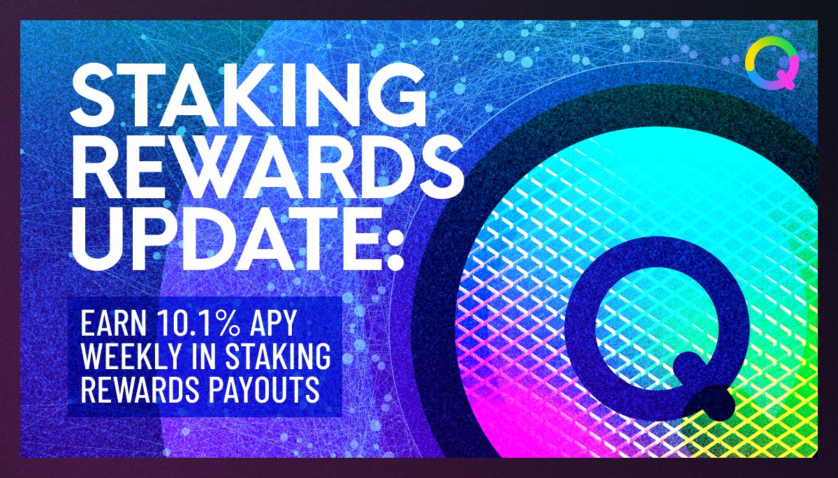 📢STAKING REWARDS UPDATE📢
 
Qredo’s 3-month staking may be coming to an end but we have an exciting new update to the existing program💥
 
APY will return to 10.1% BUT it now compounds weekly❗️
 
Meaning you can now earn interest on your interest😏

👇
bit.ly/39hvsHi