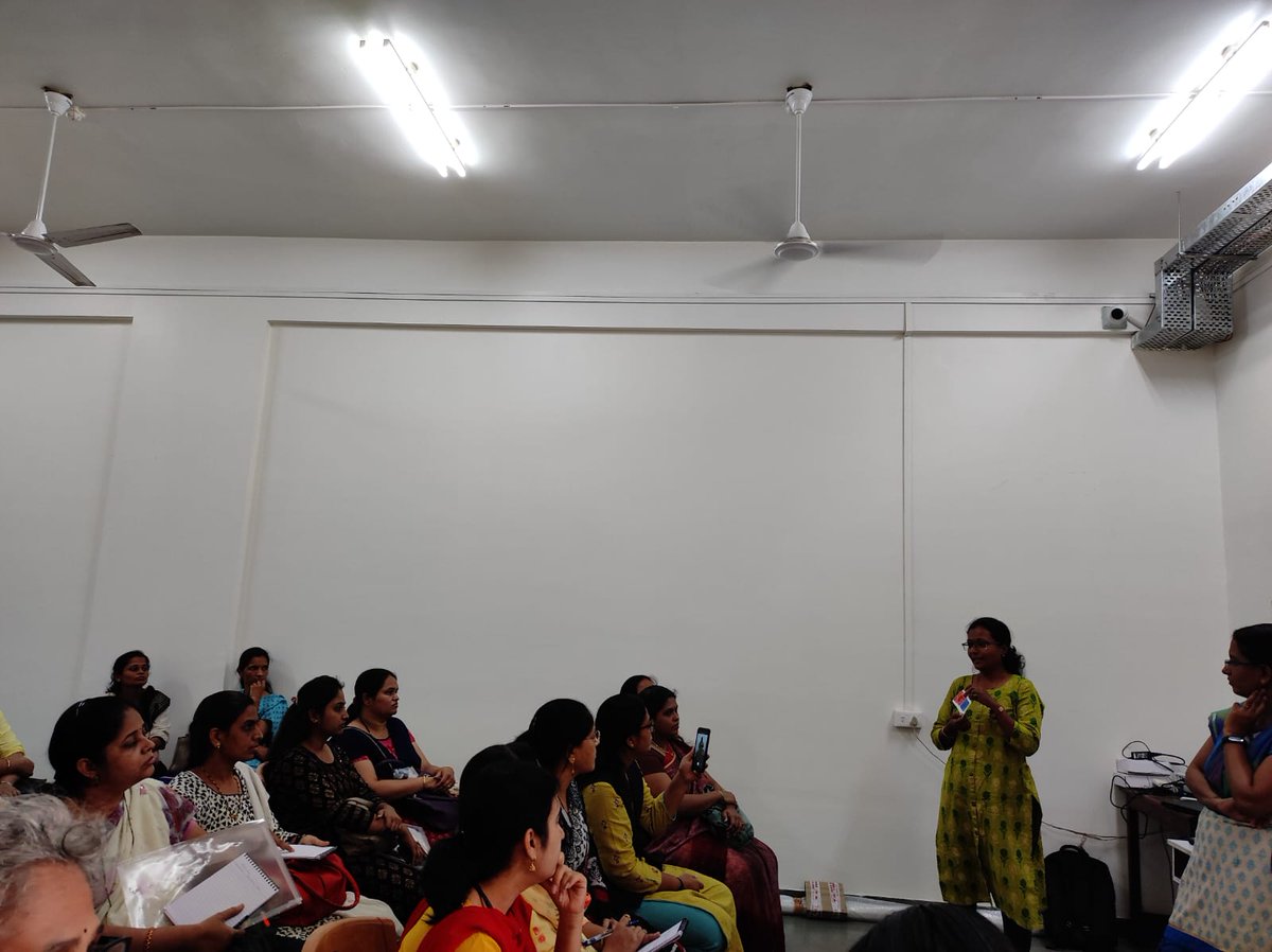 ClusterPune's tweet photo. Hands_on #STEM #TeachersTrainingWorkshop-Day2
Final wrap up of the workshop with #Teachers sharing their own ideas and experiences on #inquiry/ #Constructivist_teaching #ExperentialLearning
#HighSchool #Science
@MSDEEDIISERPune @IUCAAScipop @IUCAApune @priya_nagaraj1 https://t.co/WlojWGeMcv