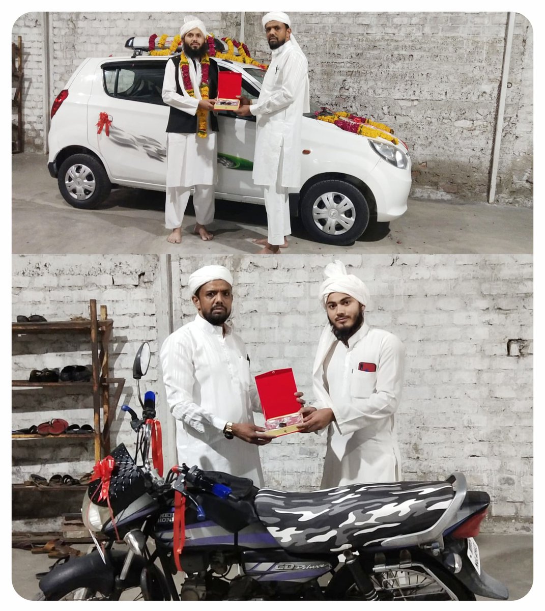 arifmasoodbpl's tweet photo. इंदौर के शफ़ाक़त साहब ने अनूठी मिसाल कायम कर अवाम का दिल जीत लिया, तरावीह मुकम्मल होने पर इमाम साहब को कार और मोअज़्ज़िन साहब को बाइक के नज़राने से नवाज़ा। जिससे हमें भी इबरत लेना चाहिए।
शफ़ाक़त साहब को इस अमल के लिए मुबारकबाद पेश करता हूँ ।
#Imam #Muazzin #Indore @ShayarImran https://t.co/xqzWTqCEbS