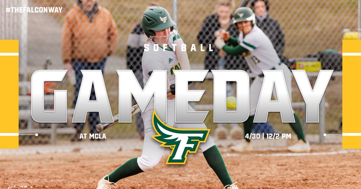 Fitchburg Falcons (@fsu_falcons) on Twitter photo π₯ Game Day π₯ SOFTBALL I <a href="/FSUFalconSB/">FSU Falcon Softball</a>
π MCLA Softball Field
π <a href="/MCLAAthletics/">MCLA Athletics</a>
β° 12:00/2:00 PM
π bit.ly/3s4hPBT (GM1)
π bit.ly/3MCA7ly (GM2)
#FearTheFlock #TheFalconWay π₯ Game Day π₯ SOFTBALL I <a href="/FSUFalconSB/">FSU Falcon Softball</a>
π MCLA Softball Field
π <a href="/MCLAAthletics/">MCLA Athletics</a>
β° 12:00/2:00 PM
π bit.ly/3s4hPBT (GM1)
π bit.ly/3MCA7ly (GM2)
#FearTheFlock #TheFalconWay