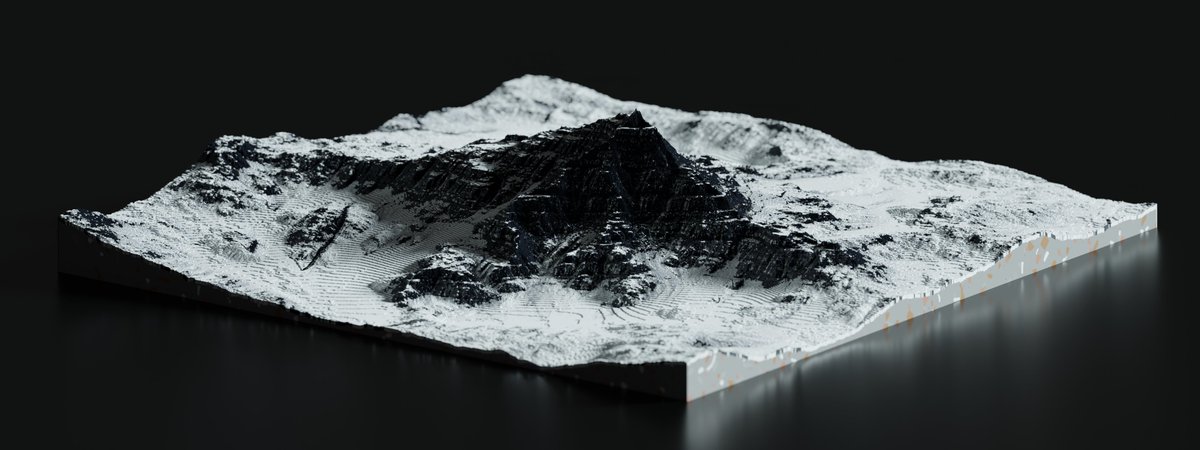 Snowy terrain! Made by me.🗻

Render by: <a href="/f1nneon/">F1nneon</a> 

#Minecraft #MinecraftNowSubmit #Minecraftbuilds #minecraft建築コミュ #MinecraftServer #Minecraft軍事部 #terrain #worldmachine #worldpainter