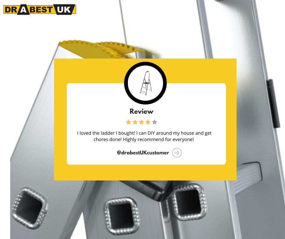 Leave your review! 🤗

We encourage all of our customers to leave reviews on your experience with us!  Let us know how we did! 😁

Check out our website: drabestuk.com

#drabestuk #ladders #sale #products #website #socialmedia #ladder #review #testimonials