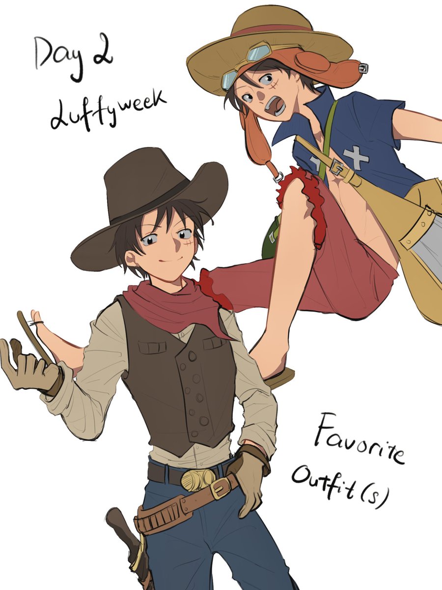 Day 2 👒
(I had 2 favorite outfits sooo…)
#luffyweek