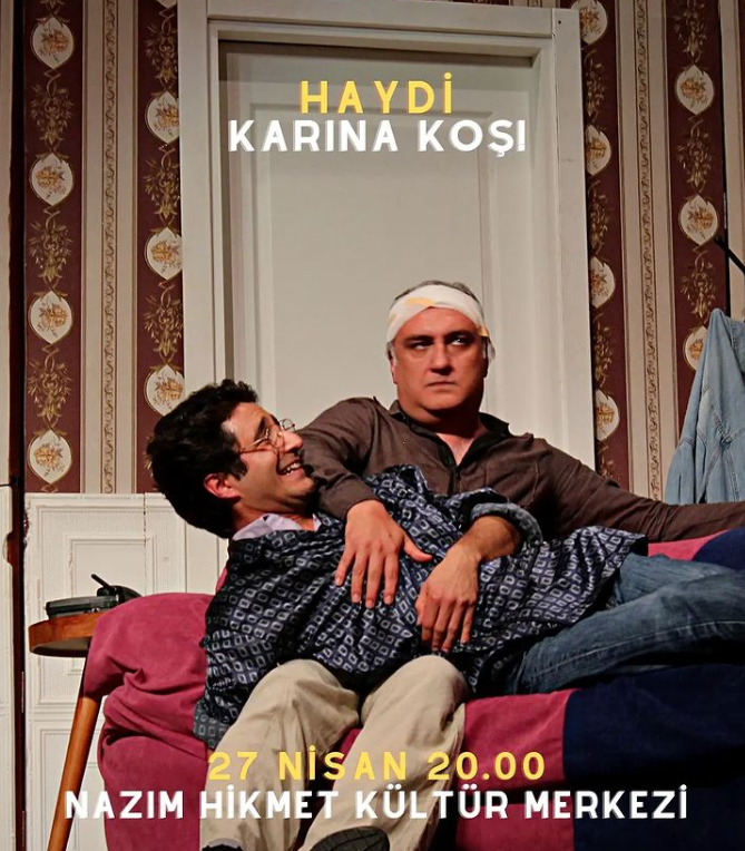 Haydi Karına Koş 27 Nisan Çarşamba günü 20.00’da Nazım Hikmet Kültür Merkezi’nde!

Biletlere Biletix.com üzerinden ulaşabilirsiniz. (Link bioda)

#HaydiKarınaKoş #biletix #RayCooney #izmirtiyatro #izmiretkinlikleri #izmiretkinlik #tiyatrocandır #tiyatroiyileştirir