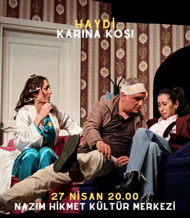 Haydi Karına Koş 27 Nisan Çarşamba günü 20.00’da Nazım Hikmet Kültür Merkezi’nde!

Biletlere Biletix.com üzerinden ulaşabilirsiniz. (Link bioda)

#HaydiKarınaKoş #biletix #RayCooney #izmirtiyatro #izmiretkinlikleri #izmiretkinlik #tiyatroiyidir #tiyatrocandır
