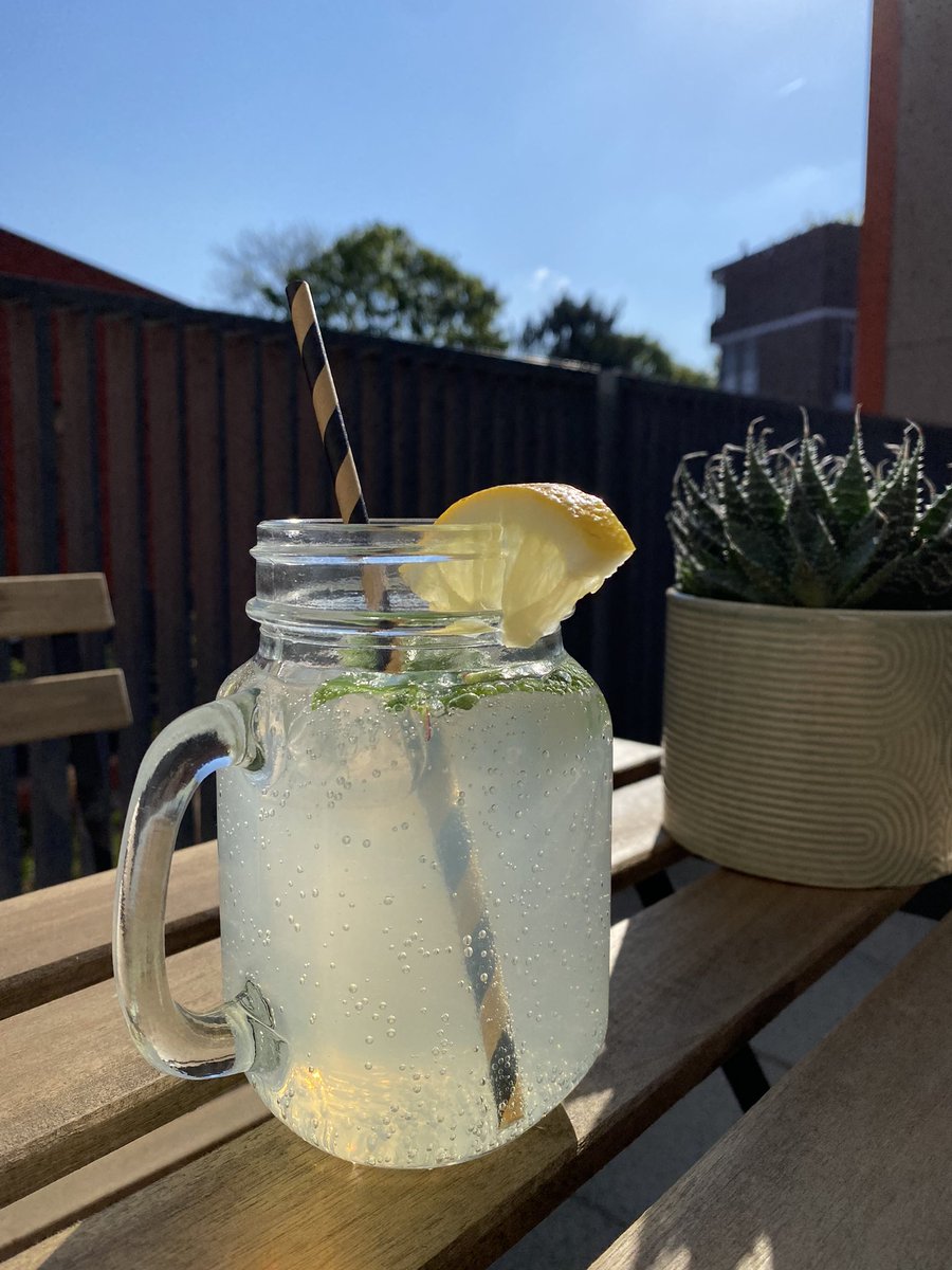Just in time for summer - refreshing homemade ginger lemonade 🍋🪴🥤 Homemade lemonade made with real lemons and ginger - served with a slice of lemon and fresh mint! #summer #lemonade #refreshing #drink #cafe #london #Streatham #food #coffee #tryme #hivecafe