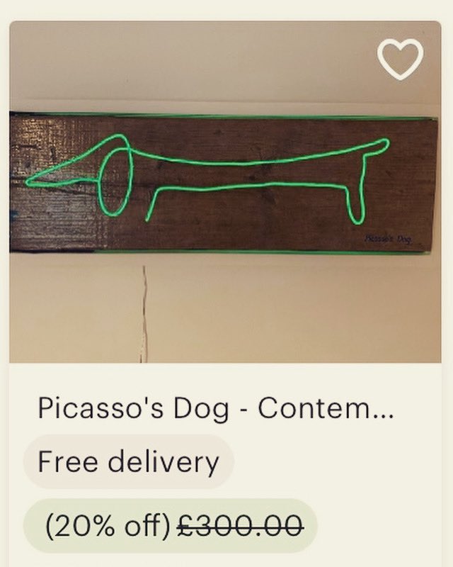 Lightmindedart's tweet photo. We’re moving! So for the next month all of our lightworks are on sale - grab 20% off and put your favourite on your wall 💕 https://t.co/OvYGfQYDpF #lightwork #contemporaryart #brightonartists #dogoftheday #picasso https://t.co/vJZ3K8XOkY