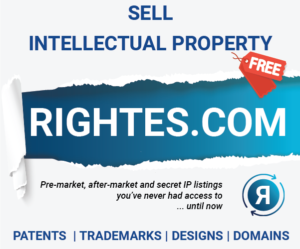 RightesIP's tweet photo. Looking to sell your #patent, #trademark, #designpatent or #domainname? We are creating the world's largest database of #IP for #sale - and it is #free to list. Just in time for the 
@INTA 2022 conference. #INTA2022 https://t.co/UhrYGmpO4m https://t.co/6kLlfNF45W