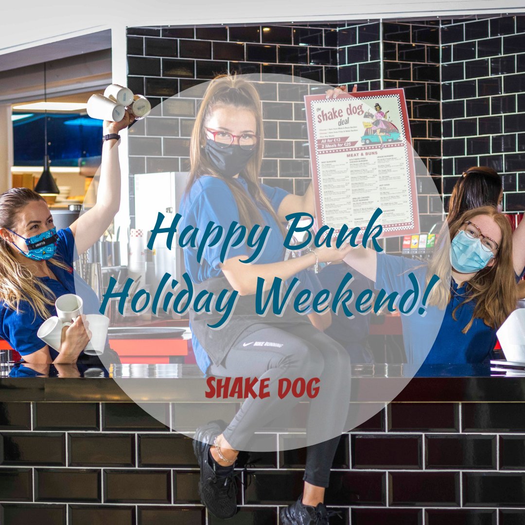 ShakeDogDiner's tweet photo. Happy Bank Holiday Weekend, Shake Dog Fam! 😁

However you're celebrating, don't forget to order in some grub from Shake Dog to fill your tummies 😁

Order link: https://t.co/GmdwaEWCHE

#BankHolidayWeekend https://t.co/lIl2xM6HfV