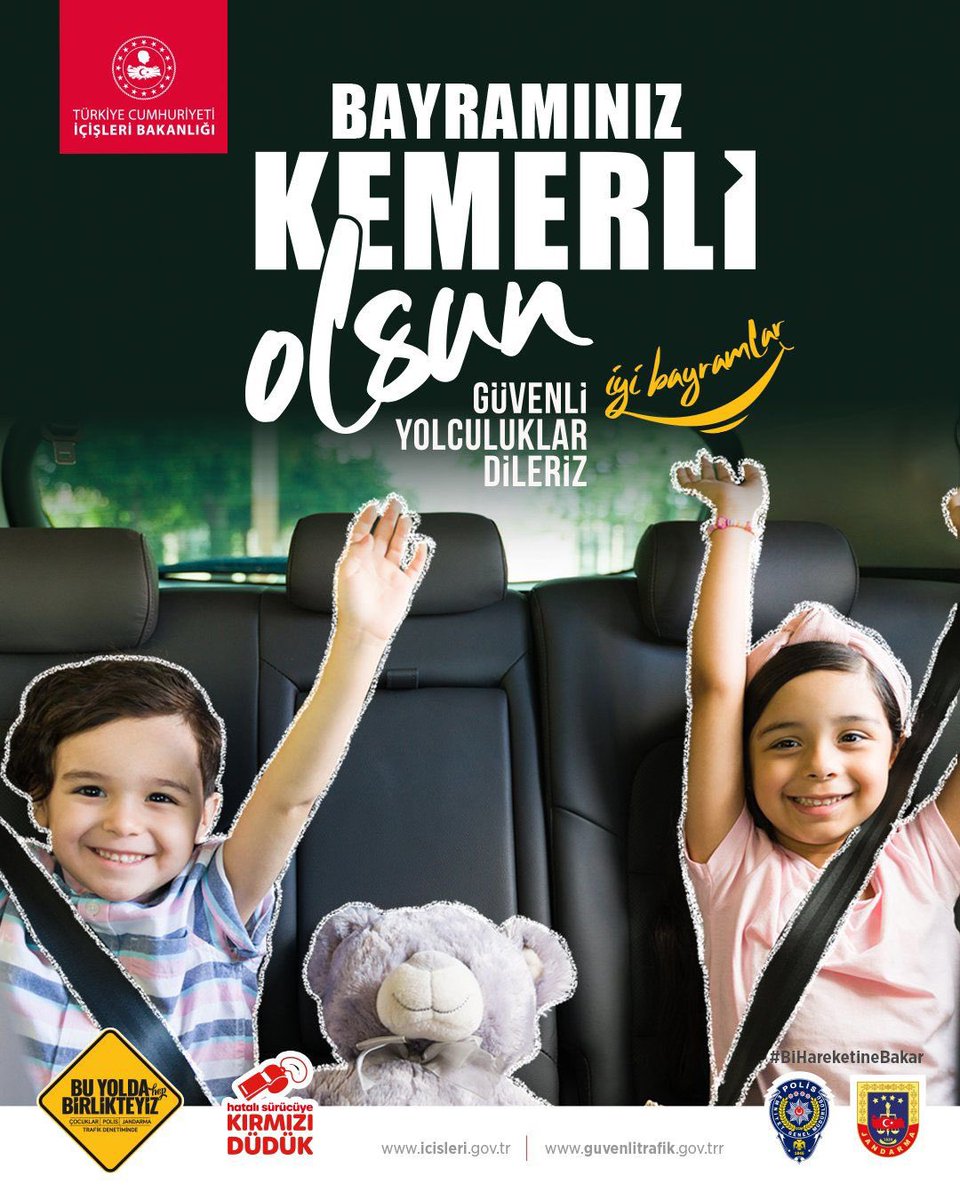 🚨🚘🚦
Bayramınız
𝗞𝗘𝗠𝗘𝗥𝗟𝗶
𝗢𝗟𝗦𝗨𝗡

#BiHareketineBakar
