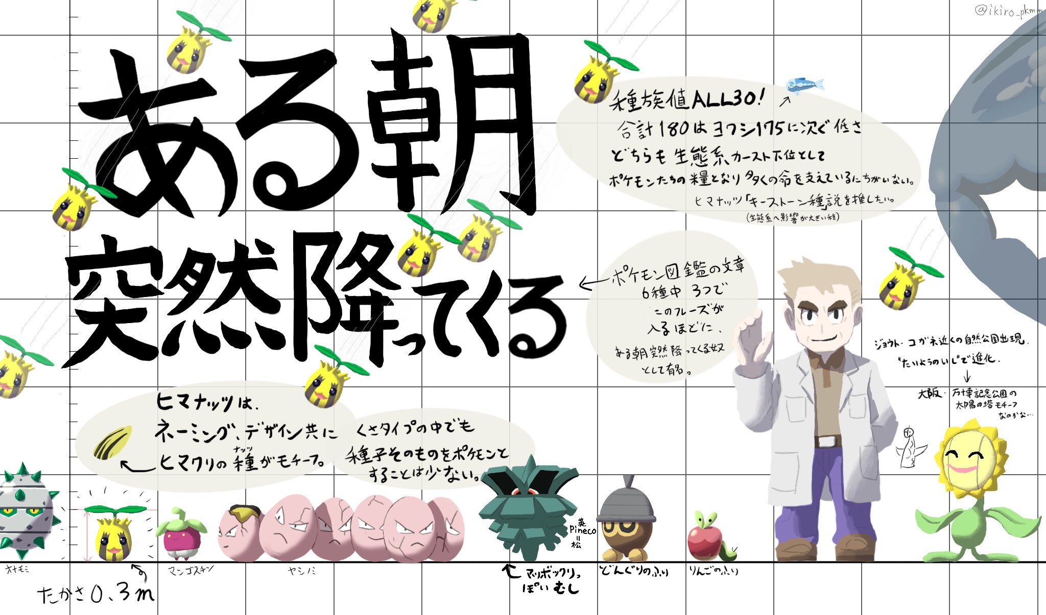 たかさおじさん 今年はいっぱい降ったねぇ って道路の脇に寄せられてる大量のヒマナッツを とりポケモンがつつきにきている光景が目に浮かびます ポケモン週末レポート T Co B9oh2pjxp5 Twitter