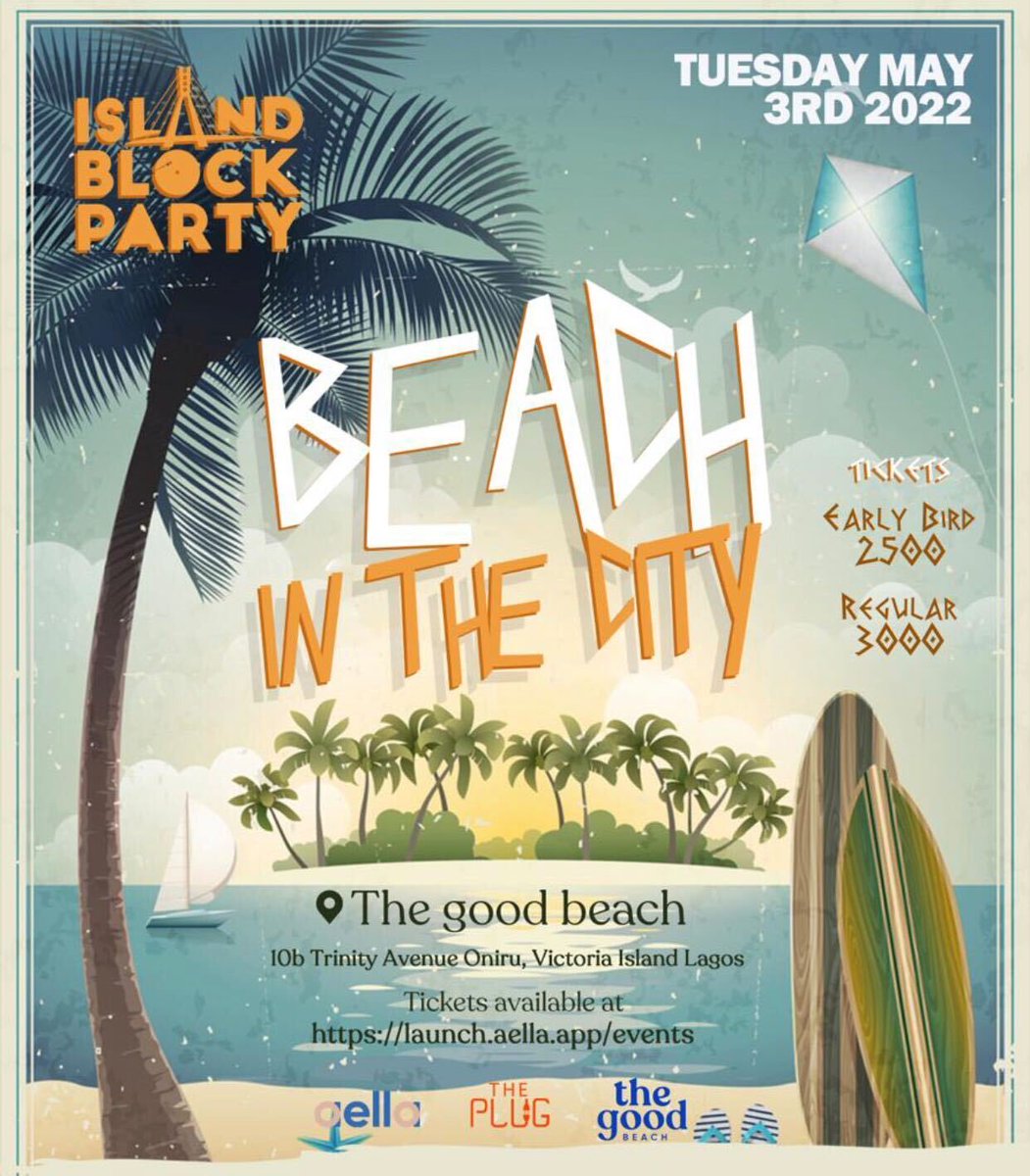 Let the long weekend begin!

We cannot wait to relax and cool off! 
Come chill, relax and vibe at the BEACH IN THE CITY on Tuesday, 3rd May.

Tickets are available on the Aella App.
Simply visit launch.aella.app/events

#IslandBlockParty #BeachParty #WeekendVibes