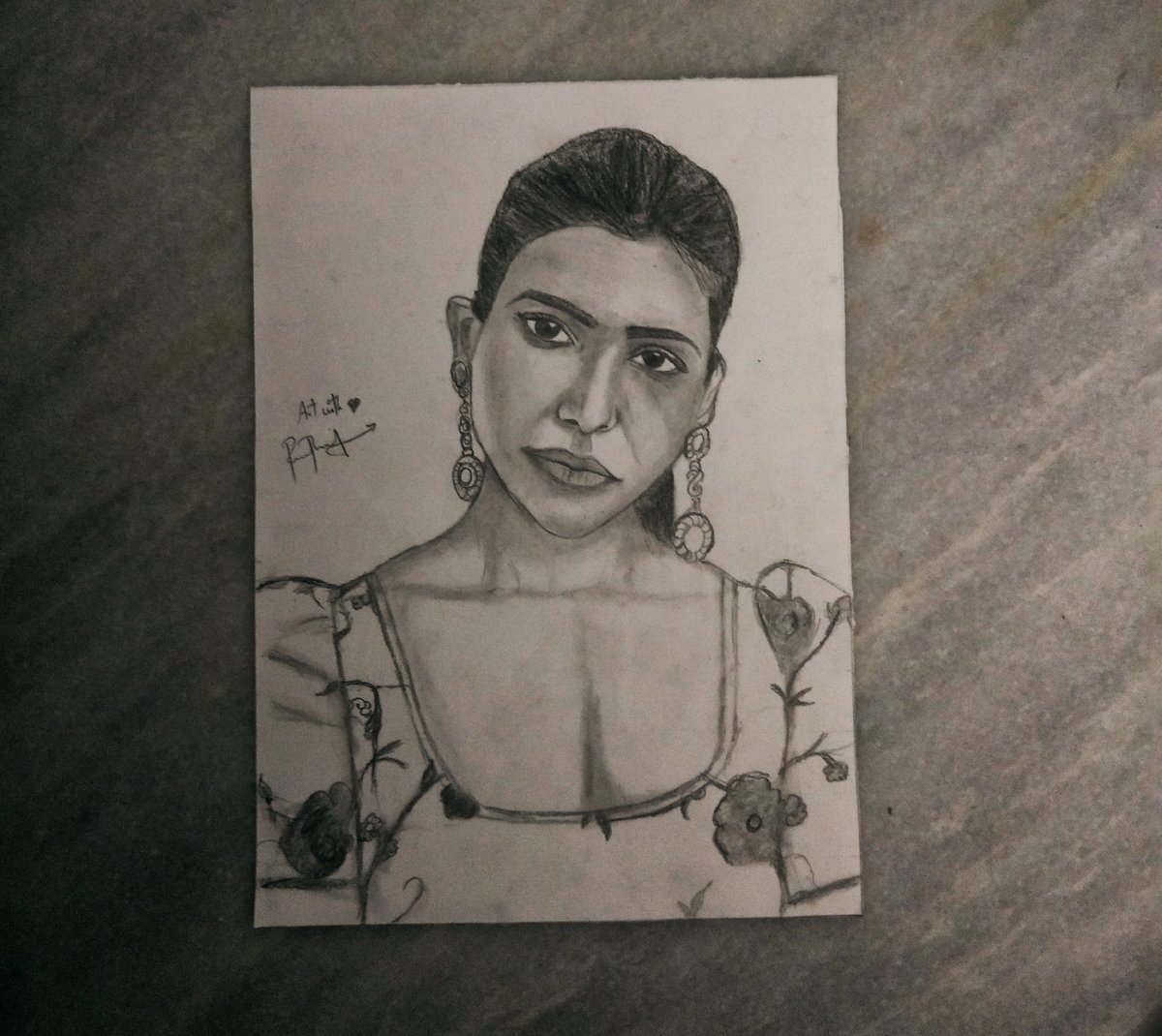 Rathish1992's tweet photo. @Samanthaprabhu2 Art of the day ❤ https://t.co/NG5xsNrYvY