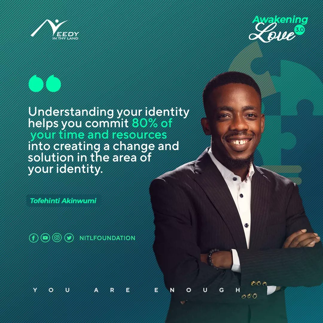 NitlFoundation's tweet photo. We had an amazing time last weekend with our speaker.

Being enough is not about your status, being a man i.e having a name, breathing in and out, makes You Enough.

The recording will be available soon.

#AwakeningLove
#socialinnovation 
#youareenough 
#nitlfoundation https://t.co/oDDncRq5Bn
