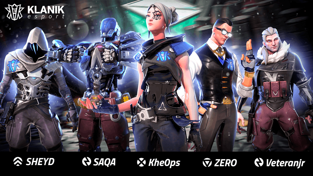 En avant pour la 3ème étape du #VALOTF ! 

On va tout donner pour atteindre les playoffs ! 🎯

☁️ <a href="/Sheydvlt/">SHEYD</a>
💥 <a href="/saqa9420/">SAQA</a>
⚔️ <a href="/kheopsZEEER/">KHEOPS</a>
📷 <a href="/DrZeroFPS/">DrZero</a>
🏹 <a href="/_Veteranjr/">Veteranjr</a>

Coach : <a href="/AlexM_officiel/">AlexM</a> &amp; <a href="/Salva_COACH/">Salva</a>
Manager : @Knacky_KE

Let's go l'équipe ! 🔥

#NewGameNewRules #Valorant