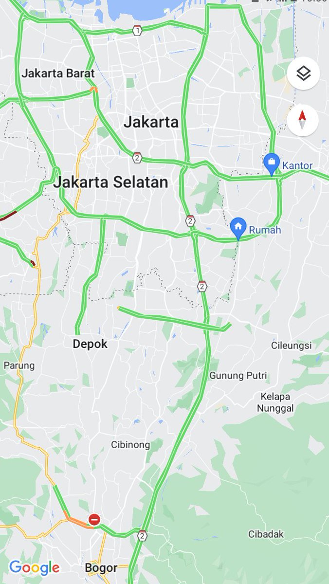 Kan klo pada mudik trus ijo gini kan jadi enak gk ada drama macet.