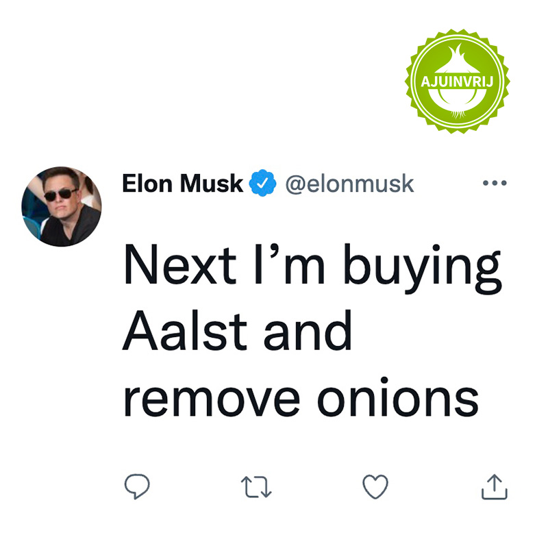 ajuinvrij's tweet photo. Next I'm buying Aalst and remove onions. https://t.co/Ma4NSoXRMp