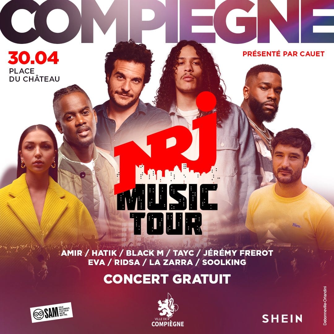 AmirFansES's tweet photo. .@Amir_Off  va a estar cantando hoy en el NRJ Music Tour en su parada en Compiègne @NRJhitmusiconly #NMTCompiegne https://t.co/MvFy8YOA4t
