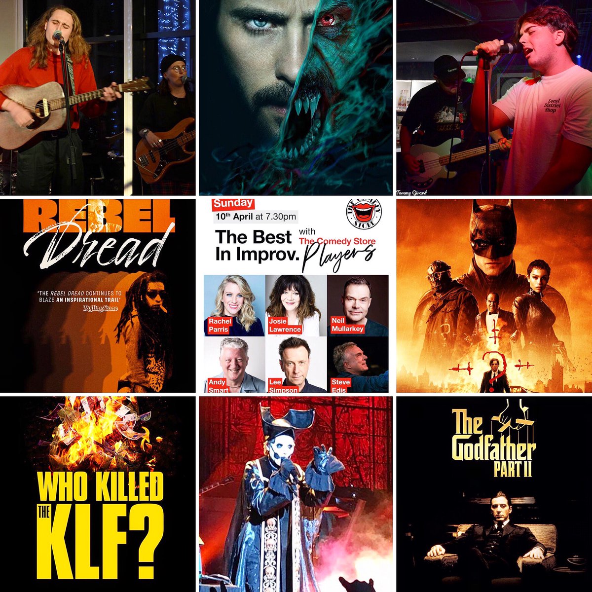 Some highlights from April 2022 on my blog, you can read about these and more at tommygirard.wordpress.com/2022/04/

#music #livemusic #newmusic #movies #film #comedy #blog #blogging