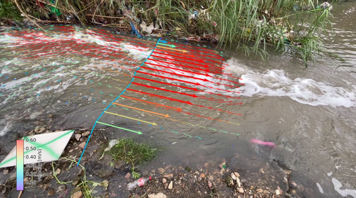 Fantastic week with #UNZA #WARMA @wrmtudelft, #rainbowsensing and many others for #ZAMSECUR final workshop. Introducing new and affordable open-source #tech for river monitoring including @OpenDroneMap and #OpenRiverCam. Here we measure 550 l/s in Ngwerere River using smartphone.