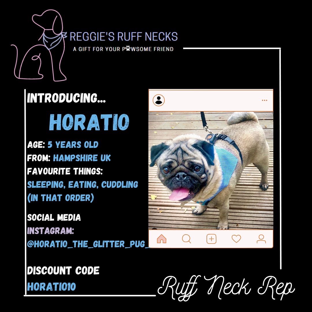 RegRuffNecks's tweet photo. ★·.··.·★ CoNgRATuLaTiOnS ★·.··.·★
To our new Brand Rep HORATIO!
We are so excited to work with you🐾
.
#PawsomePals #LookForThePaw #DogBandana #BandanaPet #DogFashion #DogOfTheDay #ReggiesRuffNecks #Dog #DogInfluencer #RuffNeck #RepSearch #BrandAmbassador #BrandRepSearch https://t.co/z5xp68iiw7