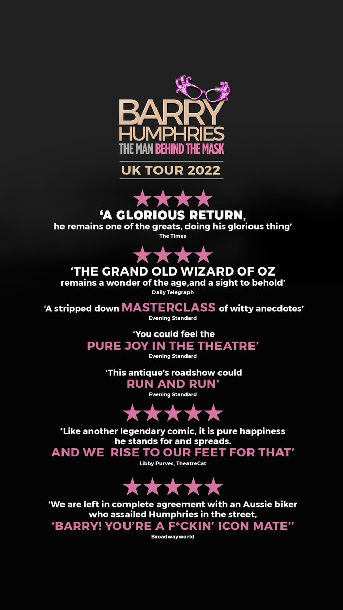 Barry Humphries (@barry_humphries) on Twitter photo 