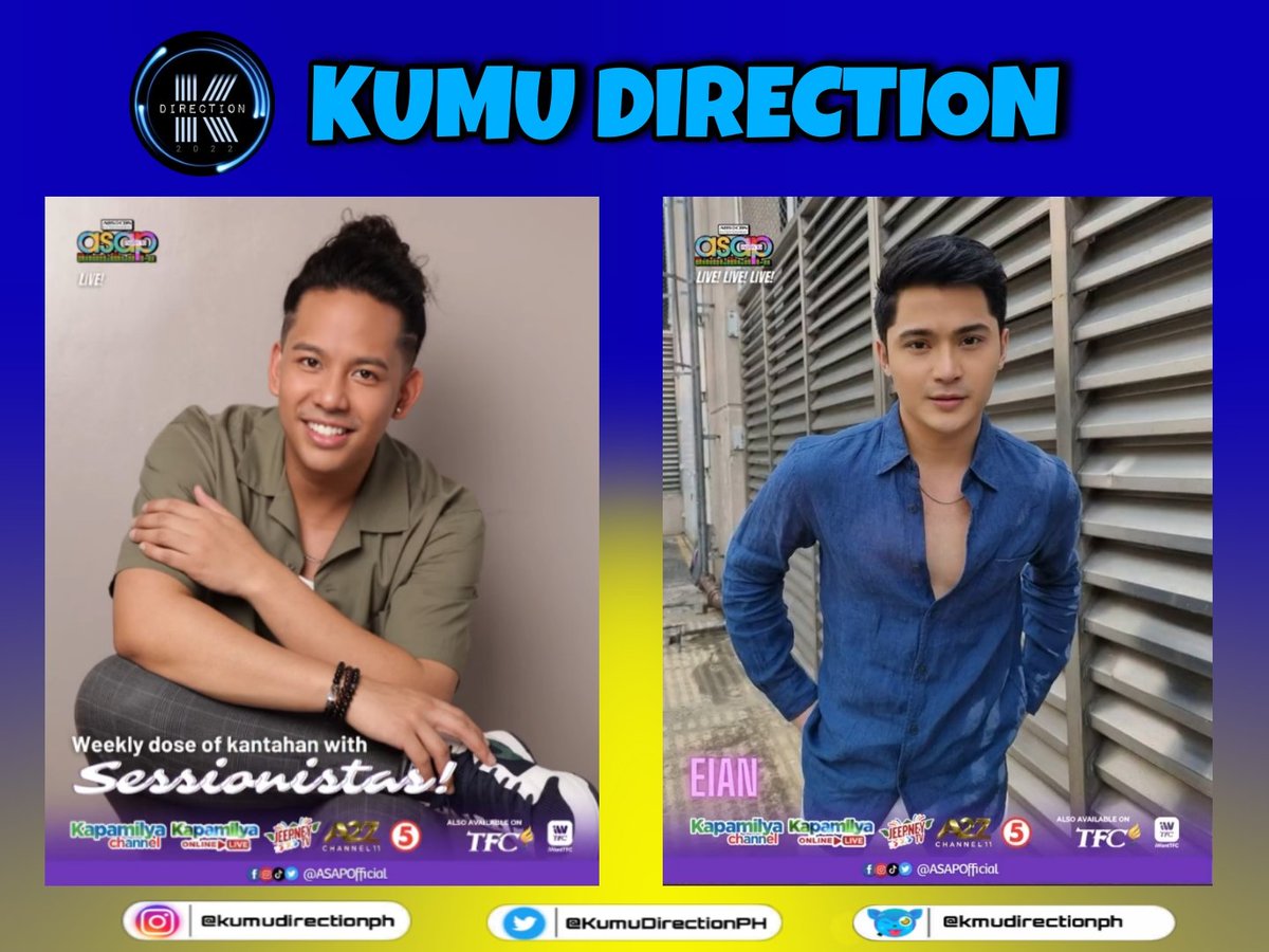 KumuDirectionPH's tweet photo. KUMU DIRECTION

Abangan natin bukas ang ating KUMU D Boys na si @EianRances at @jordz_andrews sa @ASAPOfficial

Let's go Royals!

#KumuDirection
#EianRances
#JordanAndrews https://t.co/Exig6maALj