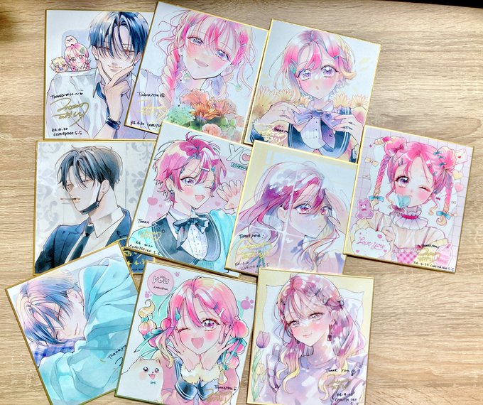 これはコミティアに持っていく色紙 