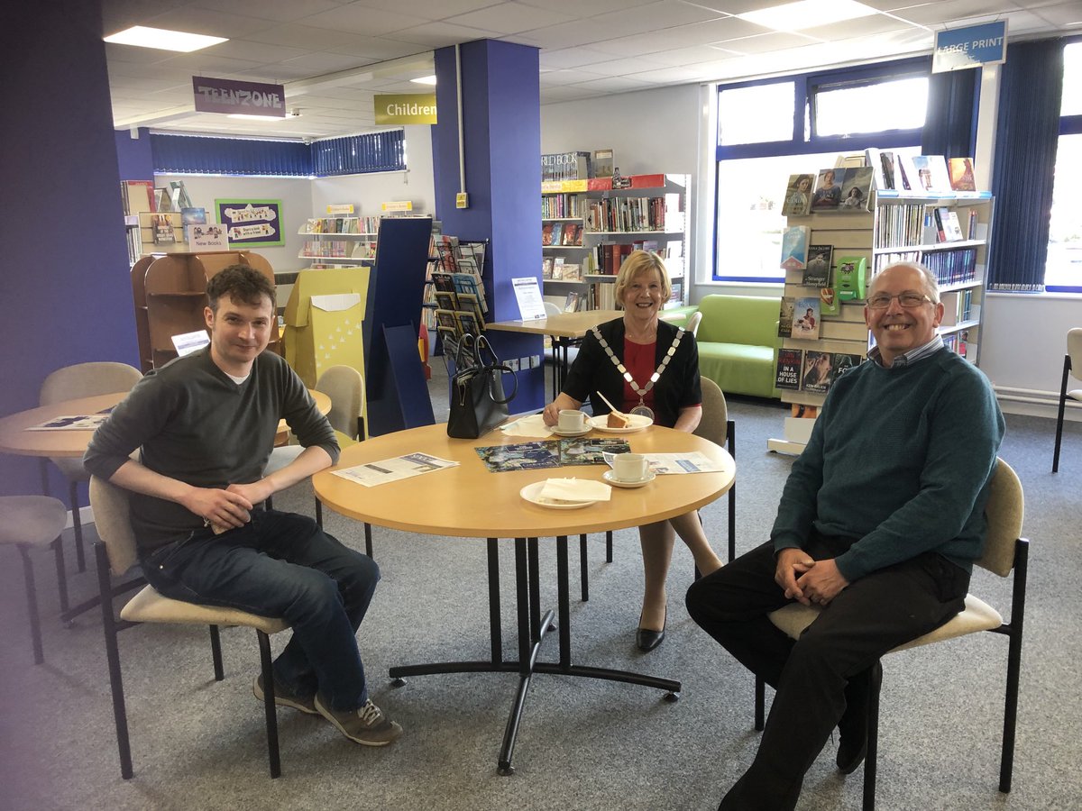 Today’s exhibition “150yrs of Blythe Colours” colour pigments for pottery ⁦<a href="/blythe_centre/">Blythe Centre</a>⁩ #BlytheBridgeLibrary until 1pm
Hear untold war stories of the American GIs
Refreshments
 #CheadleMayor
⁦<a href="/StaffsLibraries/">Staffordshire Libraries</a>⁩ ⁦<a href="/StaffordshireCC/">Staffordshire County Council</a> ⁦<a href="/Sotlive/">StokeonTrentLive</a>