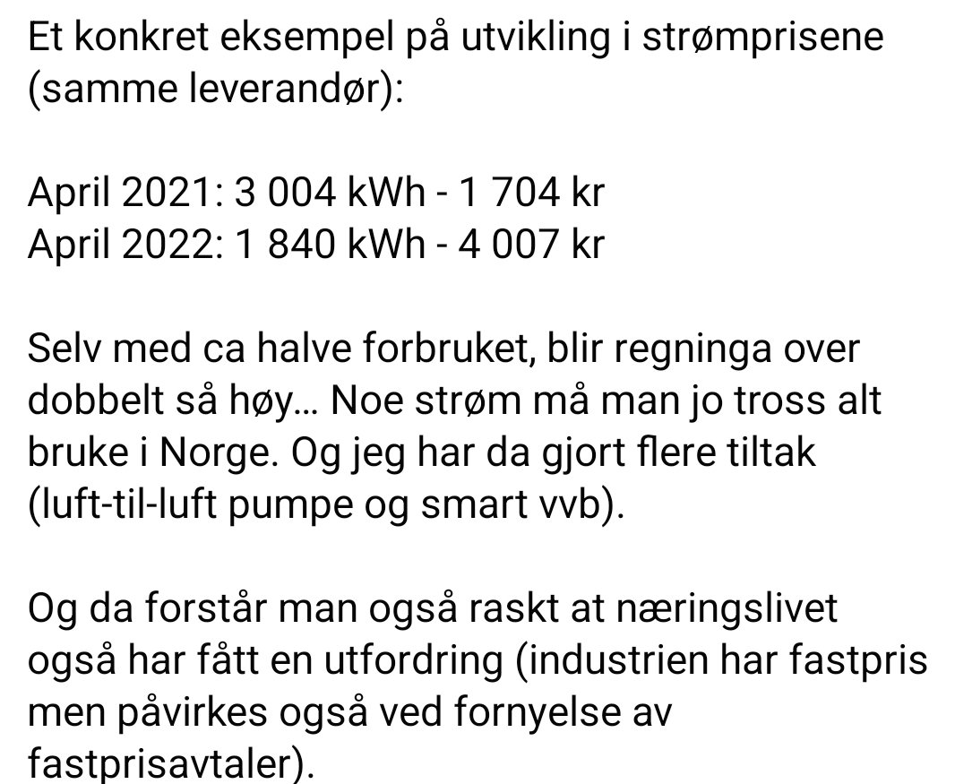 BossMed's tweet image. Konkret eksempel på utviklingen av #strømpriser...