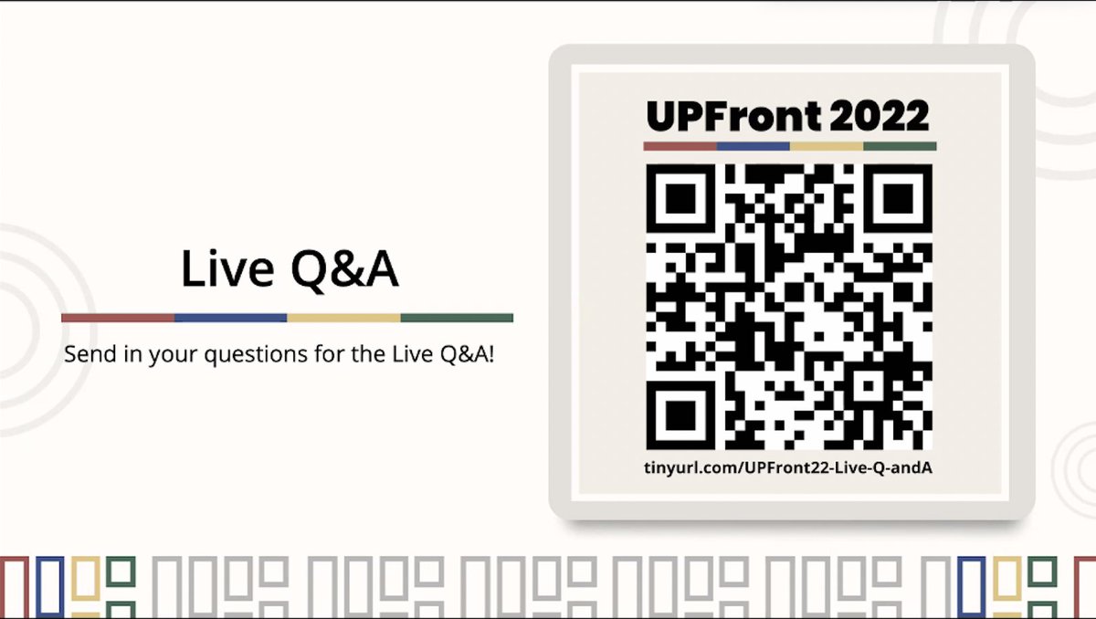 UPFrontUPD's tweet photo. NOW: Live Audience Q&amp;A (Day 2)

Listen to what our candidates have to say about some of the questions you've sent! 🗣

#UPFront2022
#HalalanUPD2022 https://t.co/VGPjrGJEZq