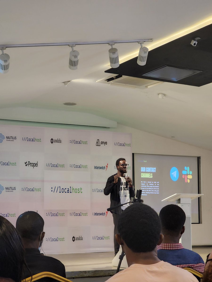 AustinNwaka's tweet photo. Nice Keynote at the @Join_localhost meetup Lagos.

#BuildingtoScale #LocalhostMeetup #DevOps https://t.co/WJUb6KxEwu