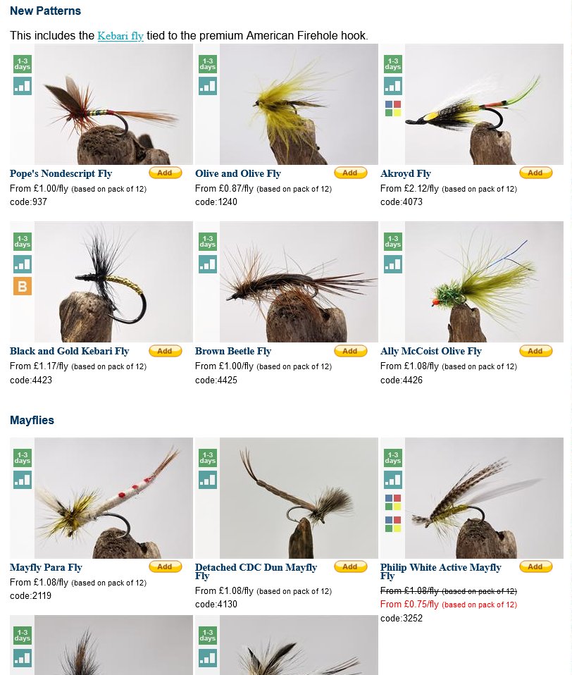 Fish4Flies's tweet image. We have received 61 different freshly tied fly-fishing patterns this past month. There are some really nice designs in this batch, well worth a glance over!
#flyfishing
fish4flies.com/F4F-Chart/Rece…