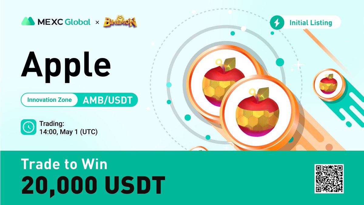 MEXC's tweet photo. 📈 $AMB/USDT will be listing as a spot trading pair in the Innovation Zone at 14:00 on May 1 (UTC). @BinemonNft 

🏆 Trade to Share 20,000 $USDT

Details: https://t.co/ifwIV7LbWy

💚Sign up: https://t.co/9v8MpnQjbS

#binemonnft #MEXCListing #MEXCGlobal https://t.co/vTfVtdrASn