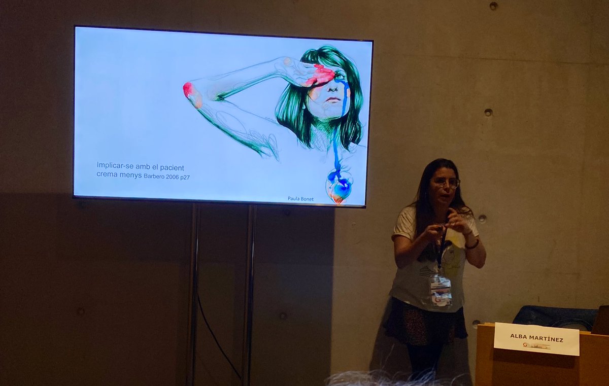 drpellicer's tweet photo. Magnífic l’abordatge del dol perinatal d’@albasatorres, visibilitzant el que la societat vol invisibilitzar. Gràcies @CAMFiC @congresCAMFiC https://t.co/QQ61pL4t6R