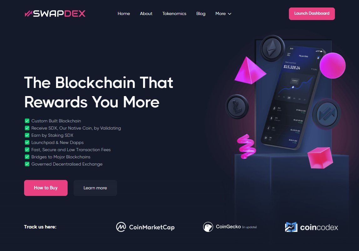 CryptoUnchaint's tweet photo. @Gem__Alert In crypto there are plenty maybe-candidates for a short-dated 100x.
If you're looking for impressive AND sustainable gains, you're just in time for $SDX @SwapdexO
Their state-of-the-art blockchain with #forklessUpgrades just went life on PancakeSwap.
The future of #DeFi is here. https://t.co/mBwB8Fv8il