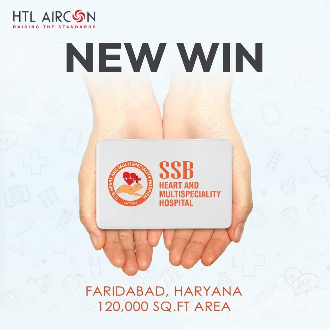 HTL_Aircon's tweet photo. Each #win is different &amp; every client inspires us to do best. We are super excited to work with SSB Heart #Multispeciality #Hospital, #Faridabad our latest #NEWWIN.
Provides world-class health services with its readily accessible &amp; cost-effective state-of-the-art infrastructure https://t.co/3jNYa9hKCf