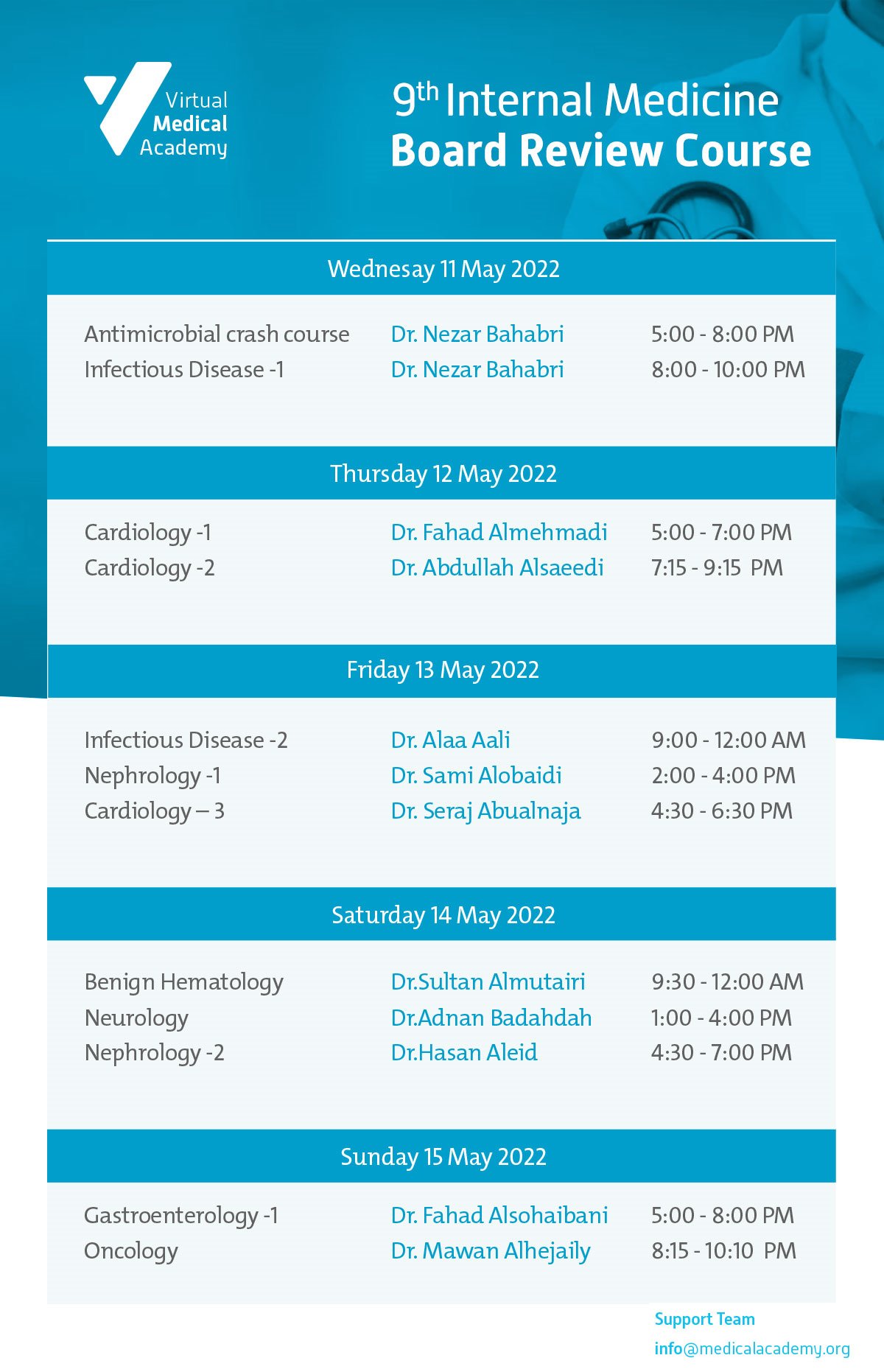 مؤتمرات طبية on Twitter: "البرنامج العلمي لدورة Internal Medicine Board  Review Course رابط التسجيل: https://t.co/oeWGKVwTRY  https://t.co/7G3r7ntCyS" / Twitter