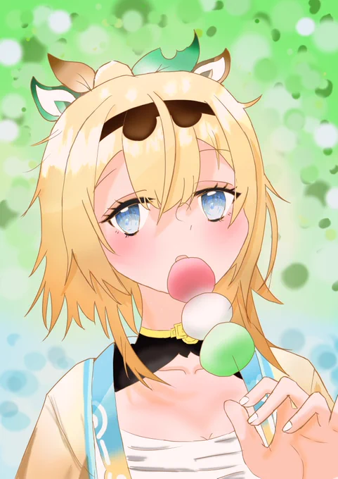 風真いろはさん描いたでござる～～金髪の侍マジ刺さる清楚で可愛い声が好きー--!!!応援しています!!!#イラスト #いろはにも絵を #ホロライブ  #秘密結社holoXの用心棒#清楚系 